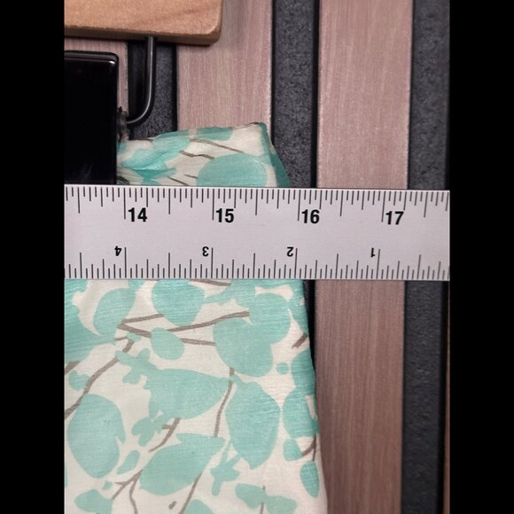 New Paul & Joe Mini Skirt 40 / US M Womens Blue Sheer Ruffled 100% Silk Printed - Picture 3 of 5